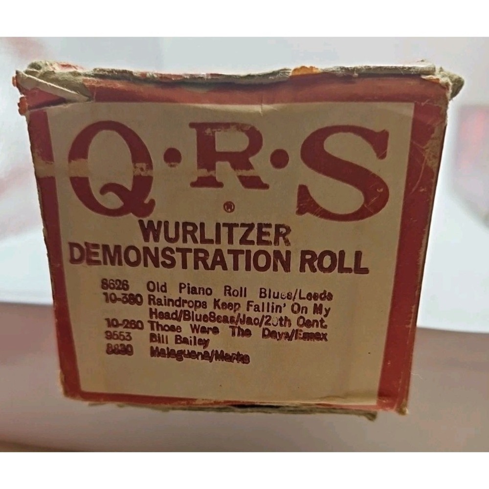 QRS Player Roll Piano Wurlitzer Demo Roll. (H)